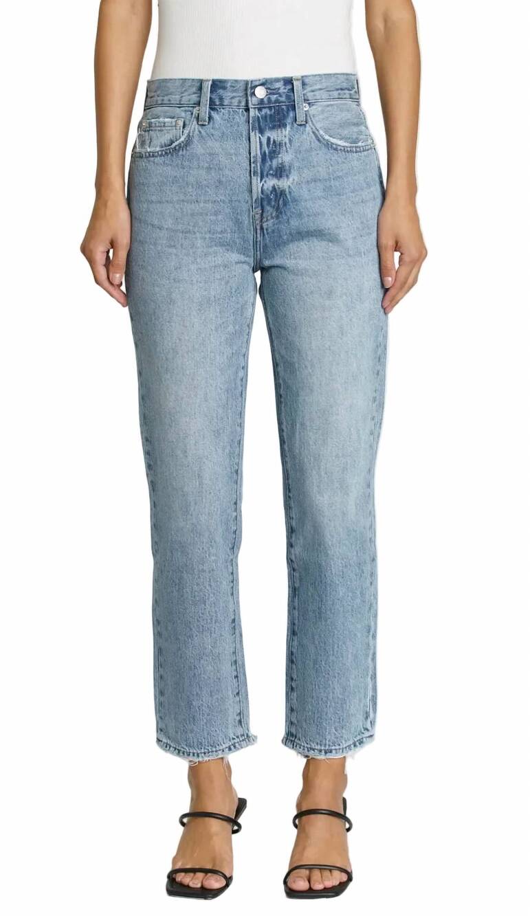 NEW PISTOLA charlie high rise straight jeans in pursue